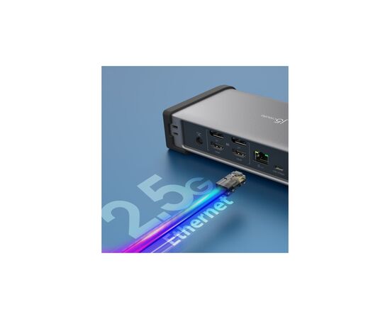 Порт-репликатор J5create Dock-Station USB-C 15-in-1 (HDMI/DP/PD/USB-A/USB-C/LAN/картридер/audio) (JTD568-EN), изображение 8