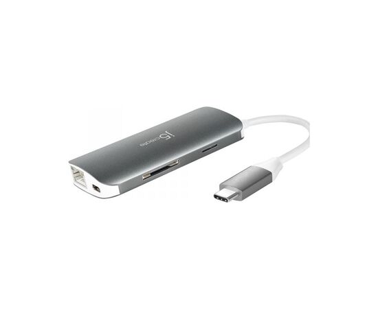 Порт-репликатор J5create Dock-Station USB-C 9-in-1 (хаб/HDMI/PD/картридер) (JCD383-N), изображение 2
