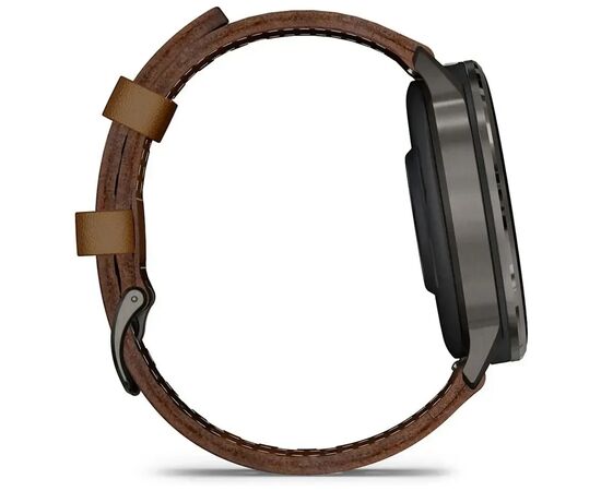 Смарт-часы Garmin Venu 4 (45mm), Black w/ Slate + Leather, GPS смарт-годинник (010-03014-03), изображение 5