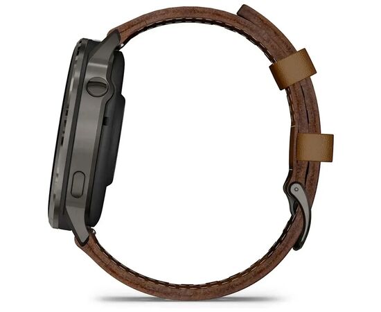 Смарт-часы Garmin Venu 4 (45mm), Black w/ Slate + Leather, GPS смарт-годинник (010-03014-03), изображение 6