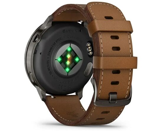 Смарт-часы Garmin Venu 4 (45mm), Black w/ Slate + Leather, GPS смарт-годинник (010-03014-03), изображение 7