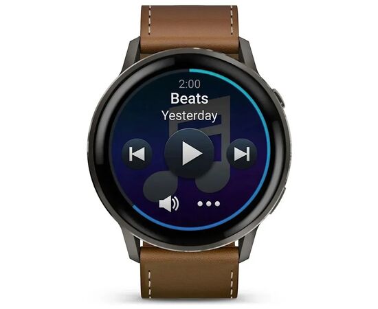 Смарт-часы Garmin Venu 4 (45mm), Black w/ Slate + Leather, GPS смарт-годинник (010-03014-03), изображение 8