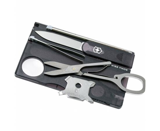 Мультитул Victorinox SwissCard Lite Transparent Black Blister (0.7333.T3B1), изображение 2