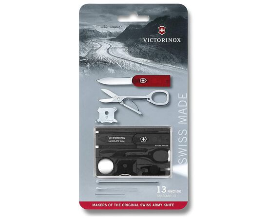 Мультитул Victorinox SwissCard Lite Transparent Black Blister (0.7333.T3B1), изображение 8