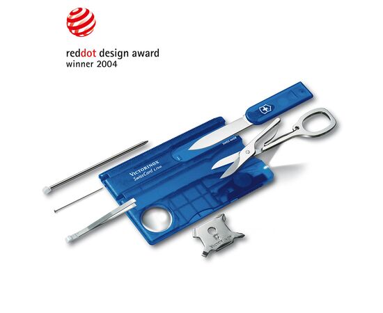 Мультитул Victorinox SwissCard Lite Transparent Blue (0.7322.T2), изображение 7