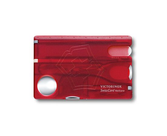 Мультитул Victorinox SwissCard NailCare Transparent Red (0.7240.T), изображение 6