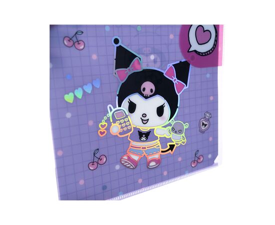 Папка – уголок Kite с клапаном A4 Kuromi (HK25-248-1), изображение 4