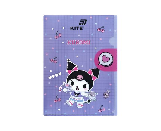 Папка – уголок Kite с клапаном A4 Kuromi (HK25-248-1)