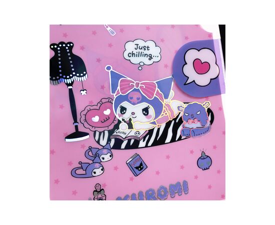 Папка – уголок Kite с клапаном A4 Kuromi- 2 (HK25-248-2), изображение 4