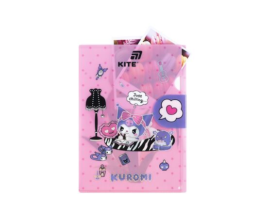 Папка – уголок Kite с клапаном A4 Kuromi- 2 (HK25-248-2), изображение 5
