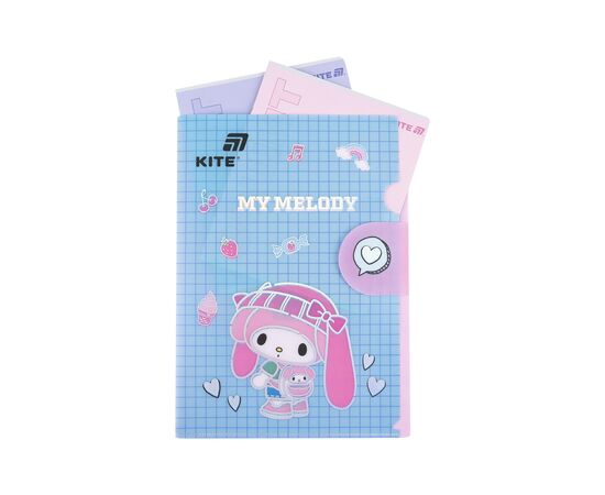 Папка – уголок Kite с клапаном A4 My Melody- 3 (HK25-248-3), изображение 5