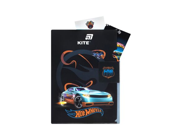 Папка - куточок Kite із клапаном A4 Hot Wheels- 2 (HW25-248-2), зображення 4