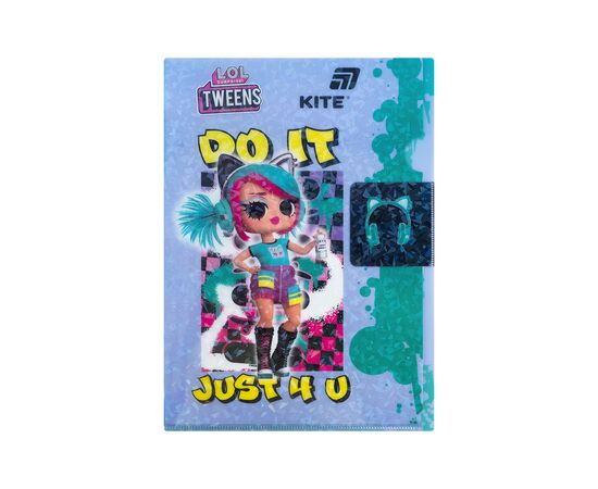 Папка - куточок Kite із клапаном A4 LOL (LO25-248)