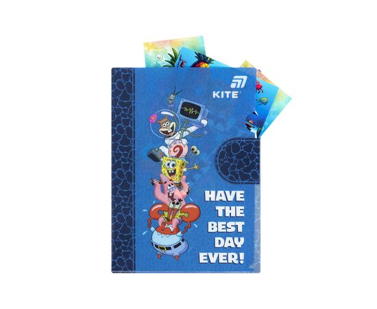 Папка - куточок Kite із клапаном A4 SpongeBob SquarePants (SB25-248), зображення 4