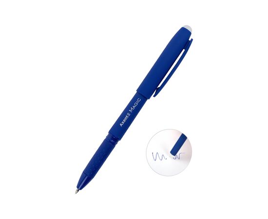Ручка гелевая Axent «пиши-стирай» Magic, синяя (AG1123-02-A), изображение 2
