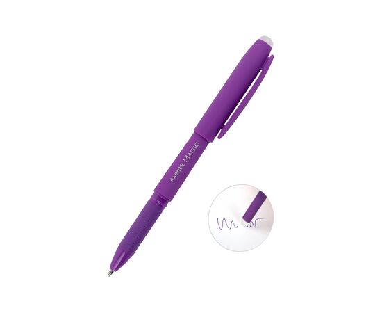 Ручка гелевая Axent «пиши-стирай» Magic, фиолетовая (AG1123-11-A), изображение 2