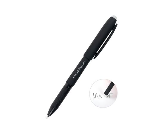 Ручка гелевая Axent пиши-стирай» Magic, черная (AG1123-01-A), изображение 2