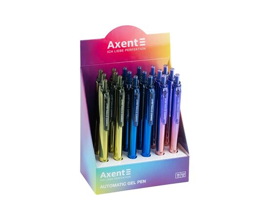 Ручка гелевая Axent Starlight 0,5 мм, синий (AG1127-02-A), изображение 3