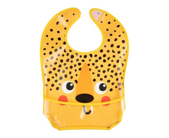 Нагрудничек Canpol babies Hello Little - гепард, пластмасовий з кишенькою (9/232_ora2), изображение 2