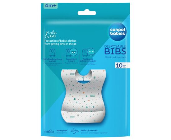 Нагрудничек Canpol babies одноразові 10шт. (1/800), изображение 4