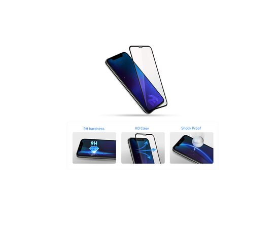 Стекло защитное 2E 2.5D FCFG Samsung Galaxy A17 (A175) Black (2E-G-A17-SMFCFG-BB), изображение 2