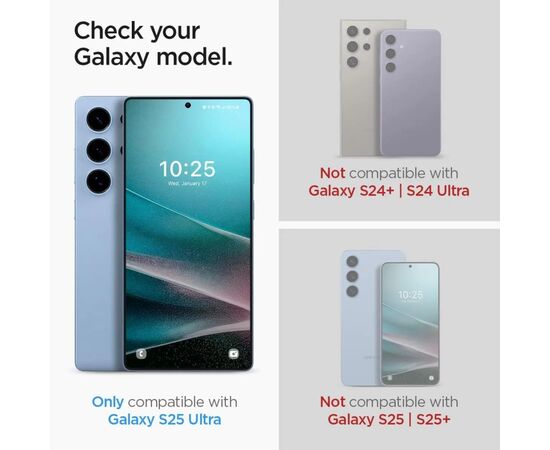 Стекло защитное Spigen tR EZ Fit HD Samsung Galaxy S25 Ultra 2 pcs (AGL09082), изображение 9