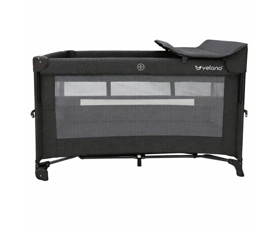 Детский манеж Velano со вторым ярусом и пеленатором Tino, dark grey (46160)