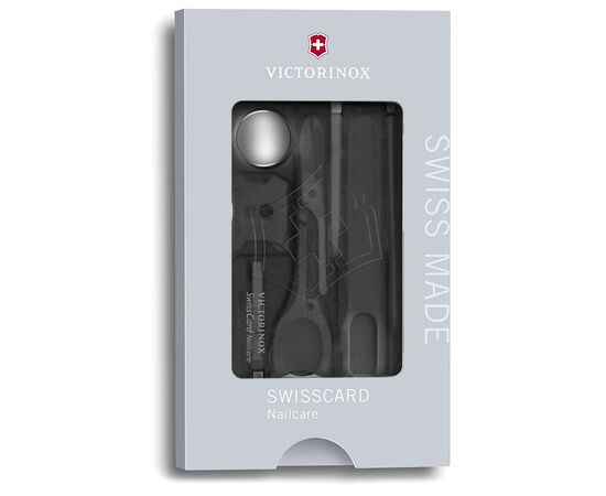 Мультитул Victorinox SwissCard NailCare Transparent Black (0.7240.T3), изображение 7