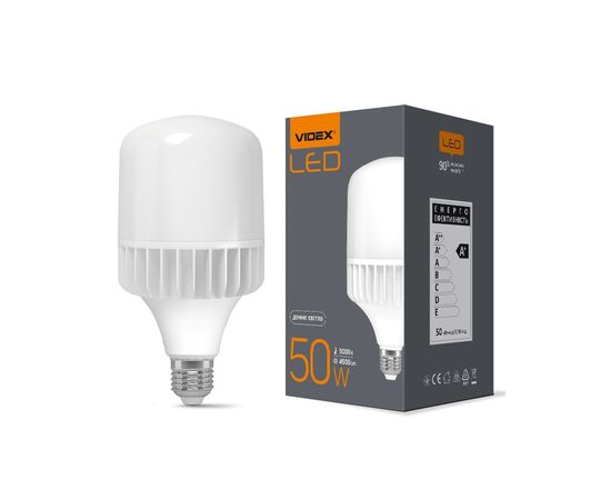 Лампочка Videx A118 50W E27 5000K (VL-A118-50275), зображення 2