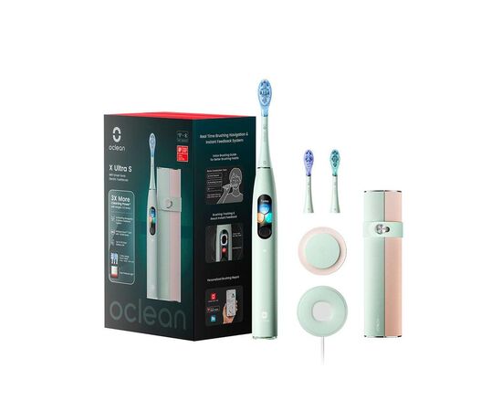 Электрическая зубная щетка Oclean X Ultra Set Green (6970810553505)