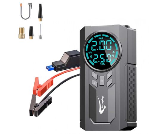 Пуско зарядное устройство Aspiring Jump 2 8000mAh Power bank 3-in-1 with inflator, compressor (JM8000PI), изображение 3