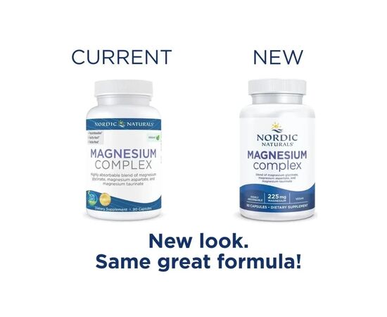 Витаминно-минеральный комплекс Nordic Naturals Комплекс магния, 225 мг, Magnesium Complex, 90 капсул (768990015335), изображение 5