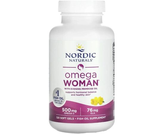 Вітамінно-мінеральний комплекс Nordic Naturals Омега для жінок з маслом примули вечірньої, смак лимон (NOR-01780), зображення 5