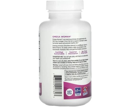 Вітамінно-мінеральний комплекс Nordic Naturals Омега для жінок з маслом примули вечірньої, смак лимон (NOR-01780), зображення 7