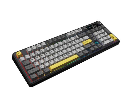 Клавиатура Ajazz AK980 V2 Gift Switch V2 Wireless/Bluetooth/USB UA Black/Grey/Yellow (AK980-V2-G-BGY), изображение 5
