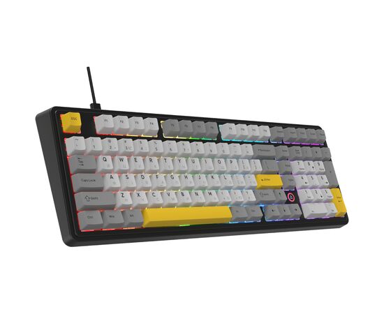 Клавиатура Ajazz AK980 MAX Magnetic Switch USB UA Black/Grey/Yellow (AK980-MAX-M-BGY), изображение 3