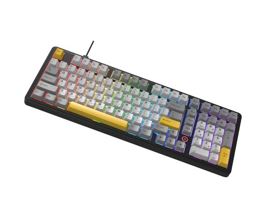 Клавиатура Ajazz AK980 MAX Magnetic Switch USB UA Black/Grey/Yellow (AK980-MAX-M-BGY), изображение 4