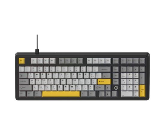 Клавиатура Ajazz AK980 MAX Magnetic Switch USB UA Black/Grey/Yellow (AK980-MAX-M-BGY)