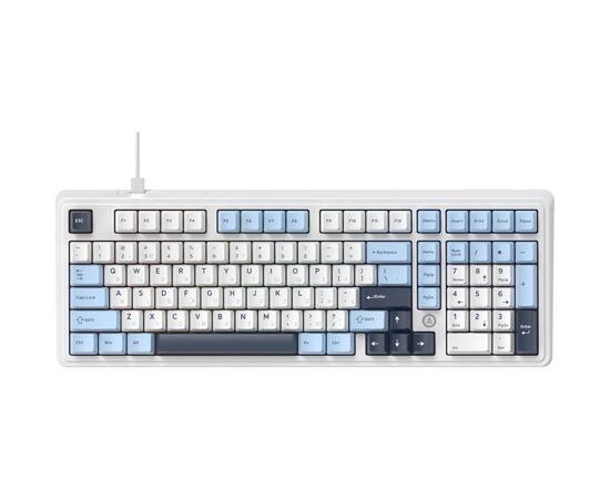 Клавиатура Ajazz AK980 MAX Magnetic Switch USB UA White/Blue (AK980-MAX-M-BWDB)