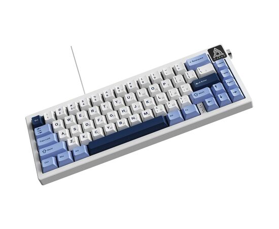 Клавиатура Ajazz AK650 Sea Salt Switch USB UA White/Blue (AK650-SS-BWB), изображение 5