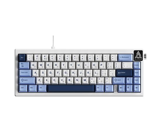 Клавиатура Ajazz AK650 Sea Salt Switch USB UA White/Blue (AK650-SS-BWB)