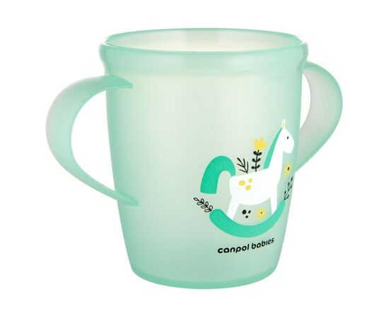 Набор детской посуды Canpol babies TOYS кружка з ручками 250 мл, зелена (2/101_gre), изображение 2
