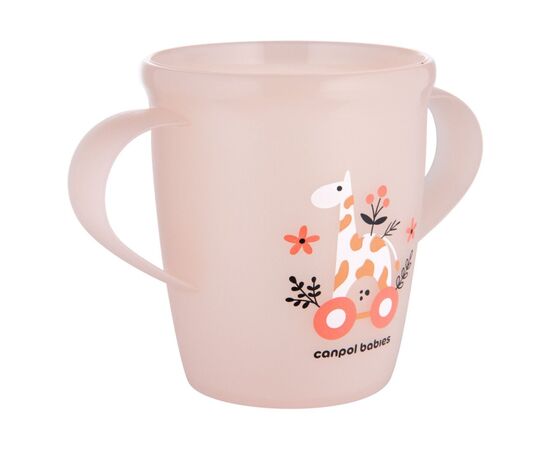 Набор детской посуды Canpol babies TOYS кружка з ручками 250 мл, рожева (2/101_pin), изображение 2