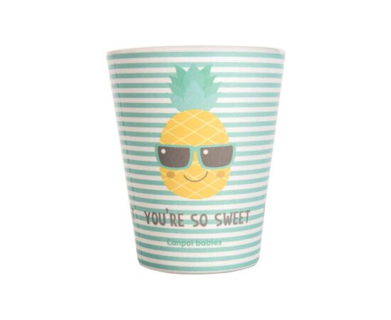 Набор детской посуды Canpol babies SO COOL кружечка бамбукова 250 мл, бірюзова (9/212_tur)