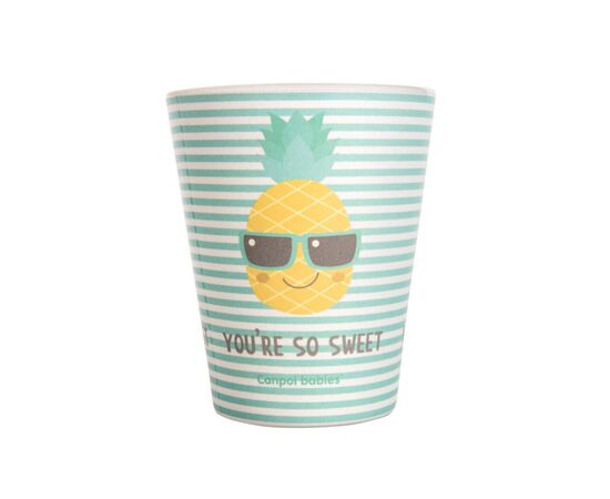 Набір дитячого посуду Canpol babies SO COOL кружечка бамбукова 250 мл, рожева (9/212_pin), зображення 2
