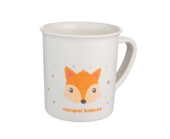 Набор детской посуды Canpol babies CUTE ANIMALS кружка пластикова, блакитна (4/413_blu2), изображение 2