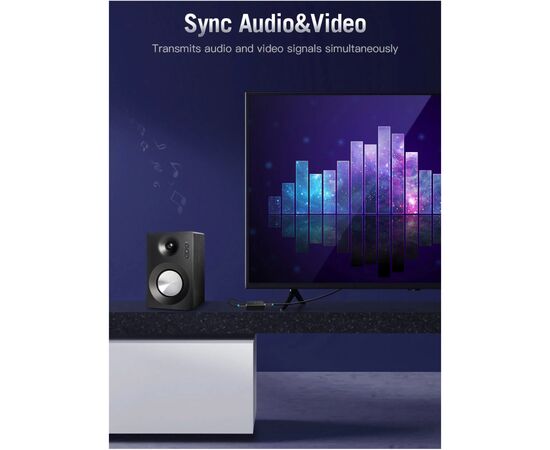 Кабель мультимедийный HDMI M to HDMI M 1.0m V2.0 VENTION (AACBF), изображение 5