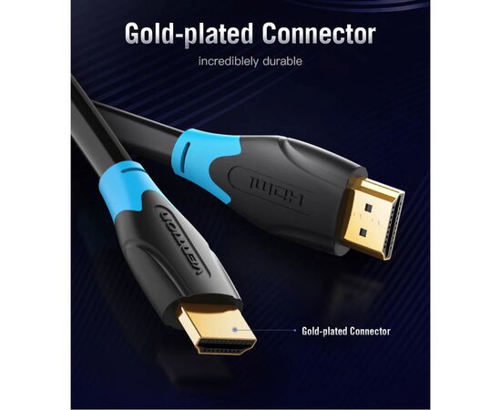 Кабель мультимедийный HDMI M to HDMI M 1.0m V2.0 VENTION (AACBF), изображение 8