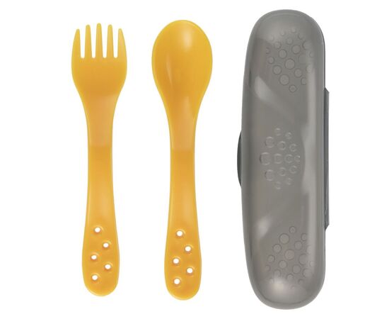 Набор детской посуды Canpol babies столові прибори в футлярі - бірюзовий (74/019_tur)