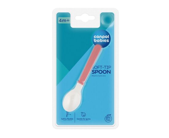 Набор детской посуды Canpol babies ложечка м''яка для годування, блакитна (2/938_new), изображение 4